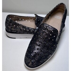 Johnston & Murphy Shoes Womens‎ Size 6.5 Black Metallic Slip On J&M Flex